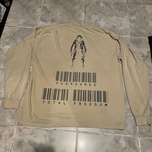 Pleasures Total Freedom Barcode Astronaut Long Sleeve T-Shirt SZ XL